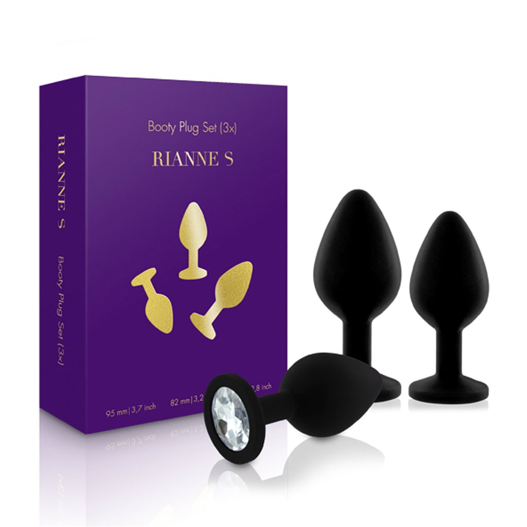 Rianne S – Booty Plug Set 3x Black