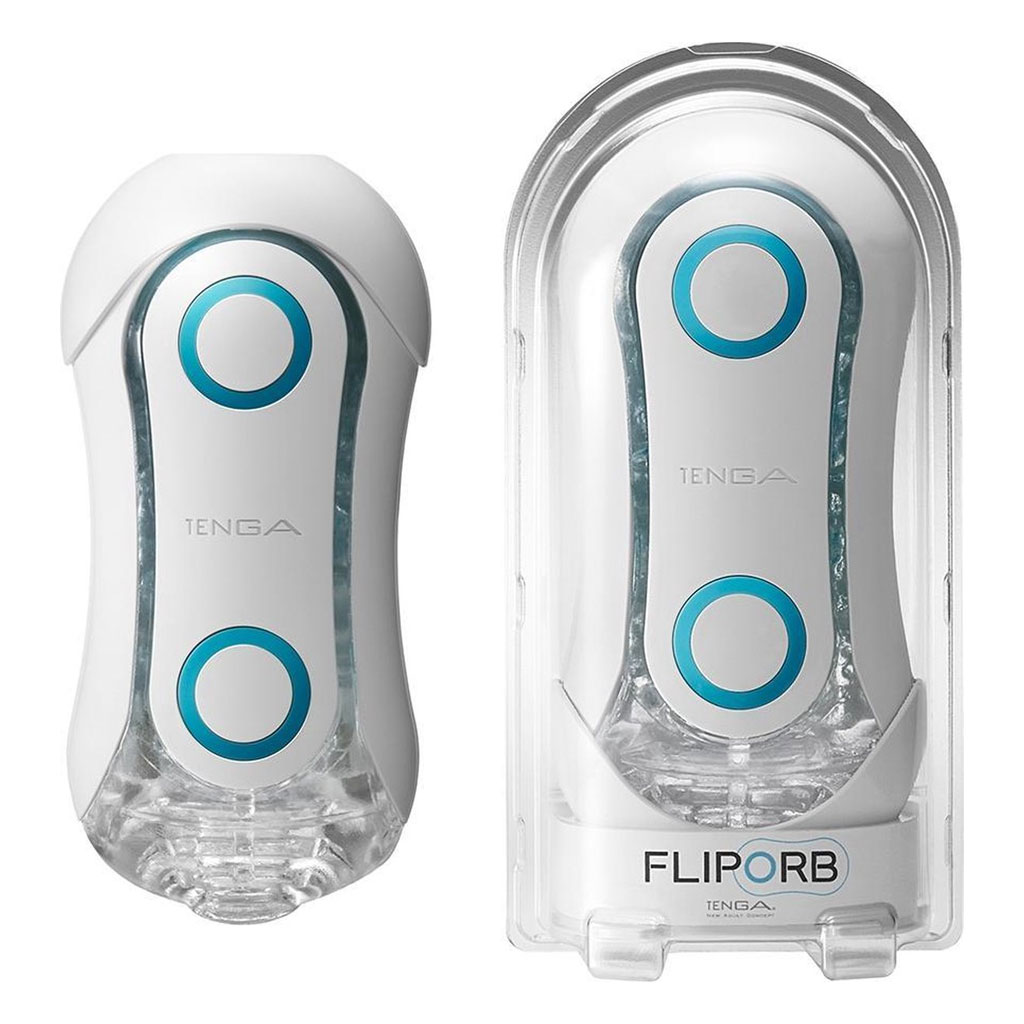 Tenga - Flip Orb Masturbator Blue Rush verpakking