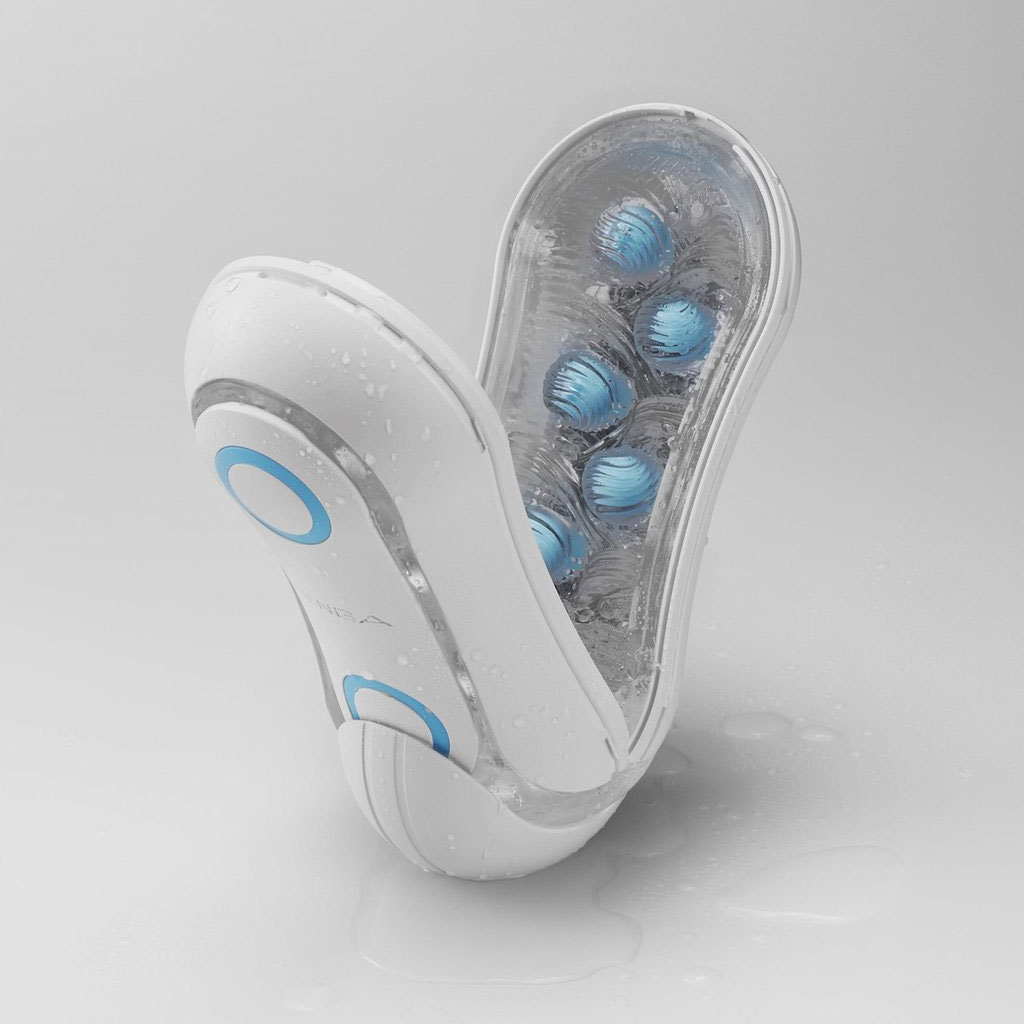 Tenga - Flip Orb Masturbator Blue Rush open