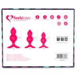 FeelzToys - Bibi Twin Butt Plug Set 3 st. Roze