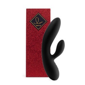 feelztoys lea rabbit vibrator zwart glitter