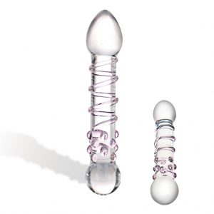 GLAS - SPIRAL STAIRCASE FULL GLAZEN DILDO