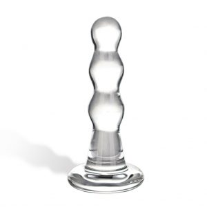 Glas - Triple Play Beaded Glazen Butt Plug