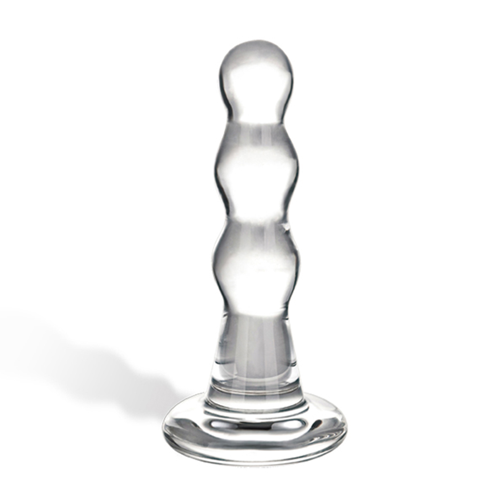 Glas – Triple Play Beaded Glazen Butt Plug