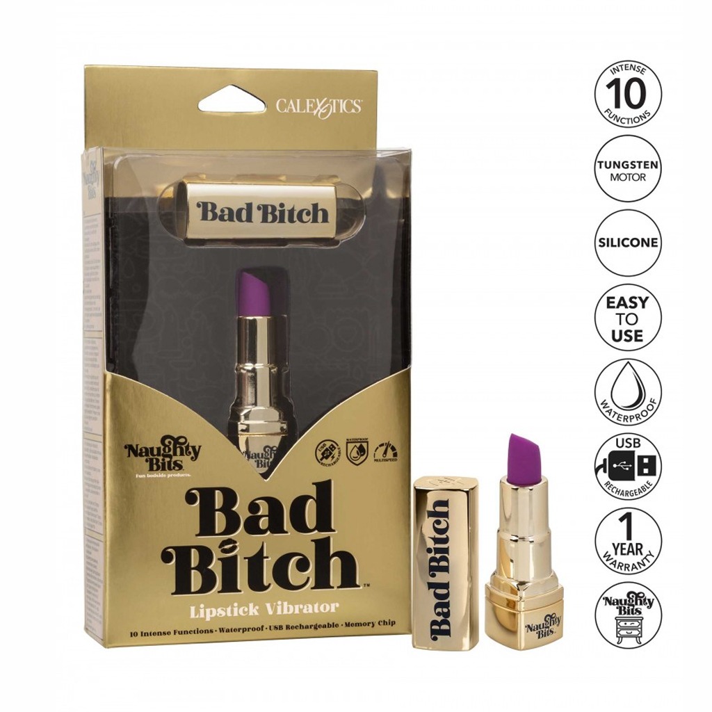 lipstick lippenstift vibrator bad bitch goud