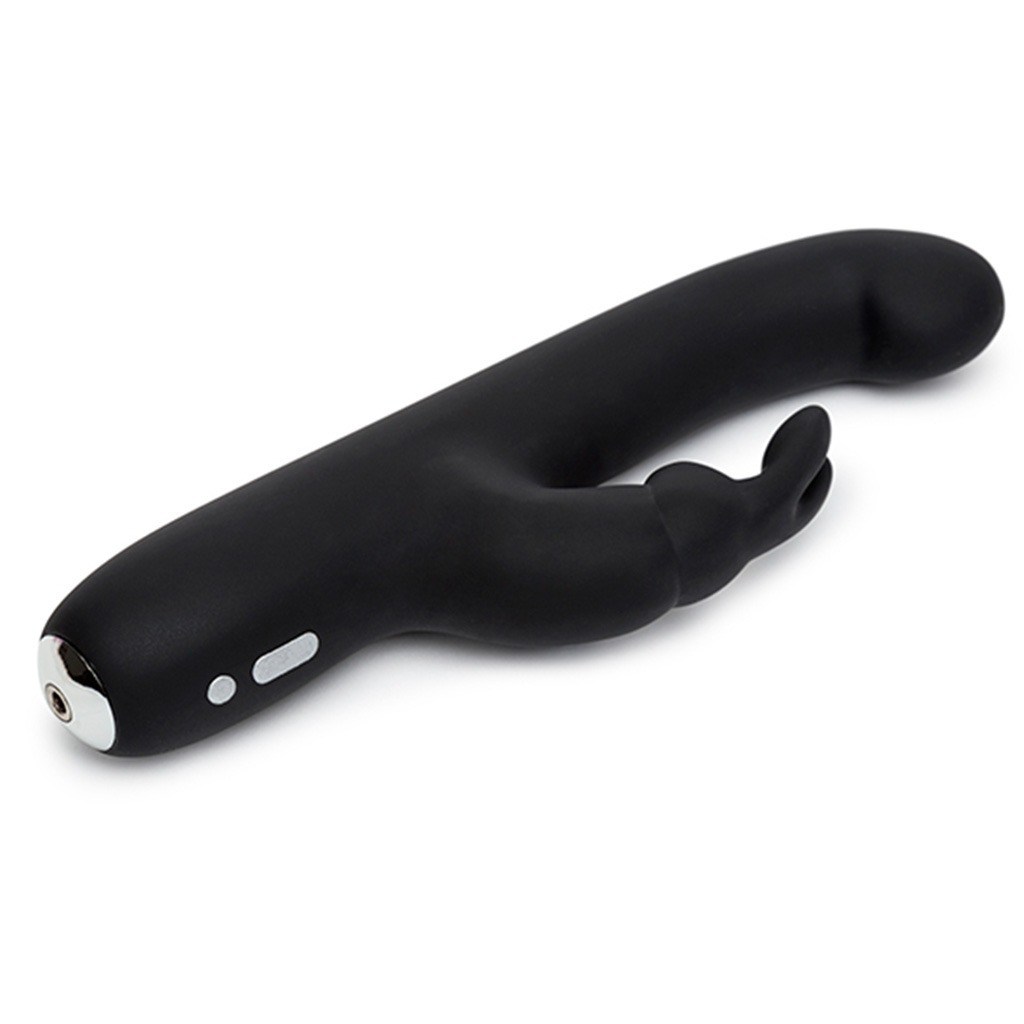 liggende vibrator zwart rabbit