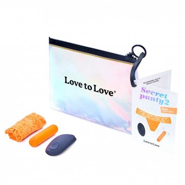 Love To Love – Secret Panty vibrator 2 – Met Afstandsbediening – Oranje