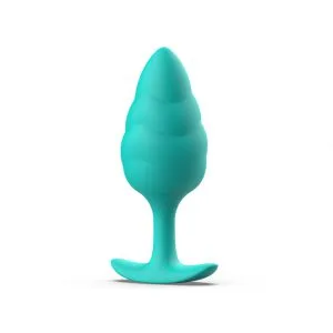 B Swish - Bfilled Basic Plus Wave Buttplug - Turquoise