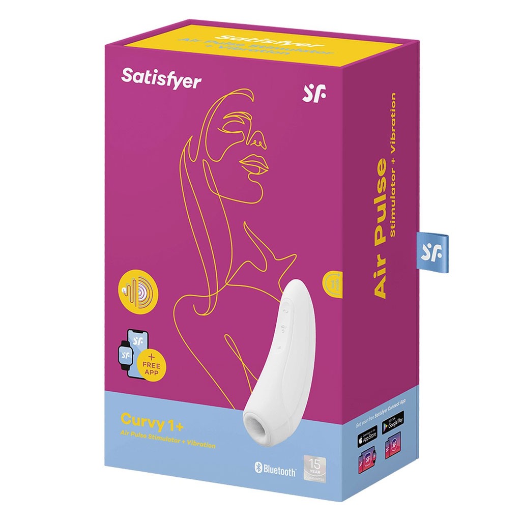 Satisfyer - Curvy 1+ Luchtdruk Vibrator Wit doosje