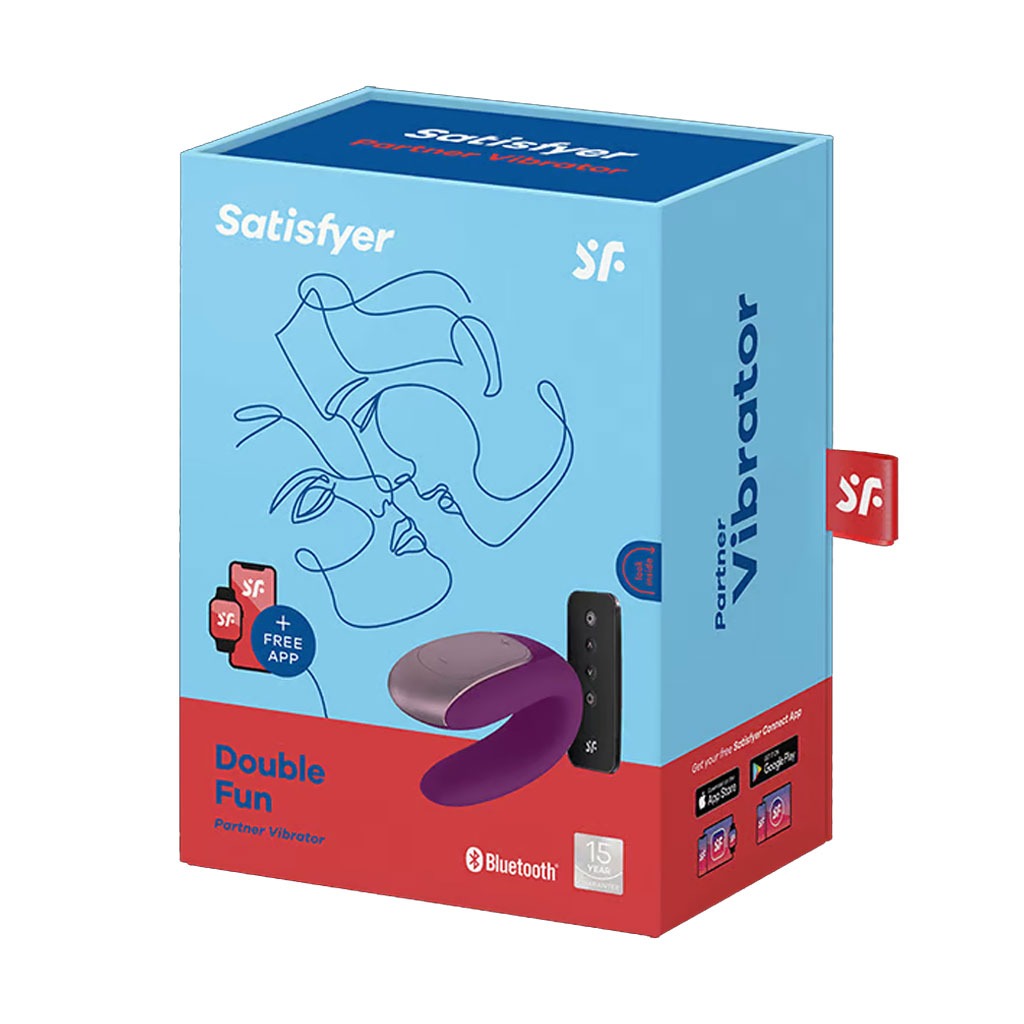 Satisfyer - Double Fun Koppel Vibrator Paars doosje
