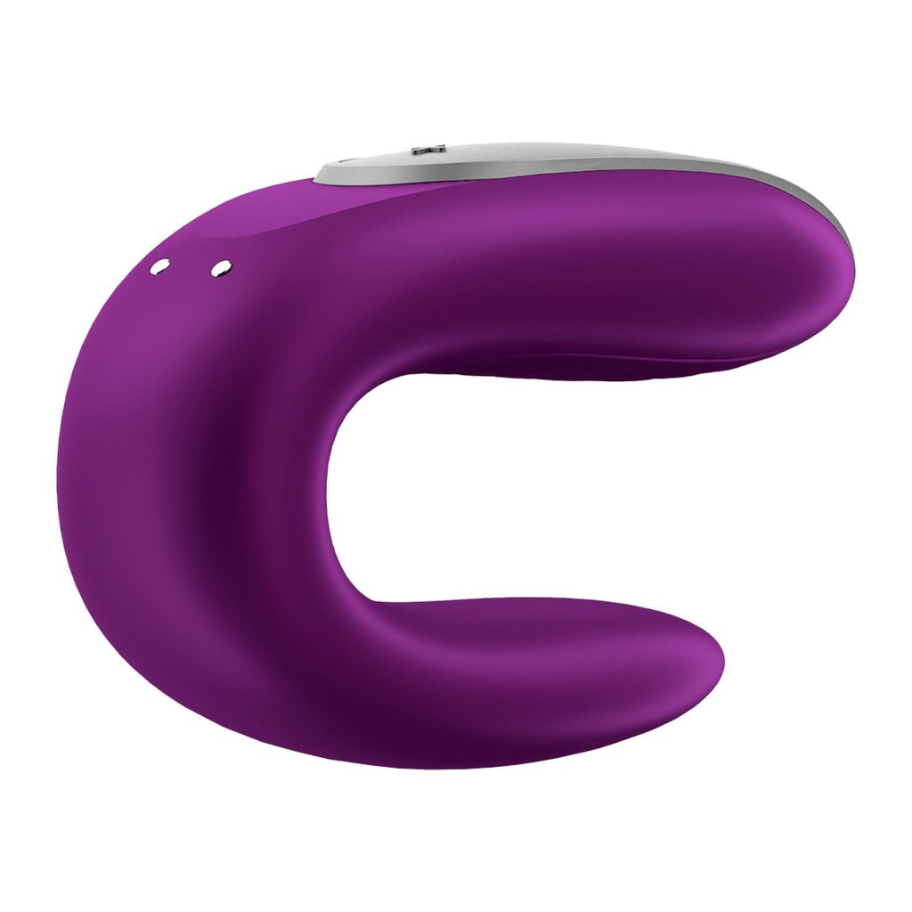 Satisfyer - Double Fun Koppel Vibrator Paars opladen