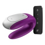 Satisfyer - Double Fun Koppel Vibrator Paars bediening