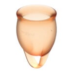 Satisfyer - Feel Confident Menstruatie Cup Set Oranje kopen