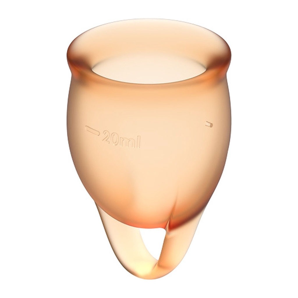 Satisfyer - Feel Confident Menstruatie Cup Set Oranje kopen
