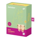 Satisfyer - Feel Confident Menstruatie Cup Set Oranje doosje