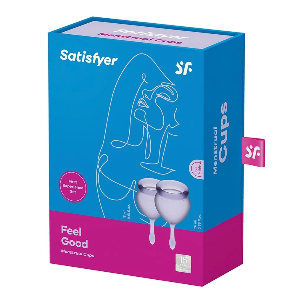 Satisfyer - Feel Good Menstruatie Cup Set Lila doosje