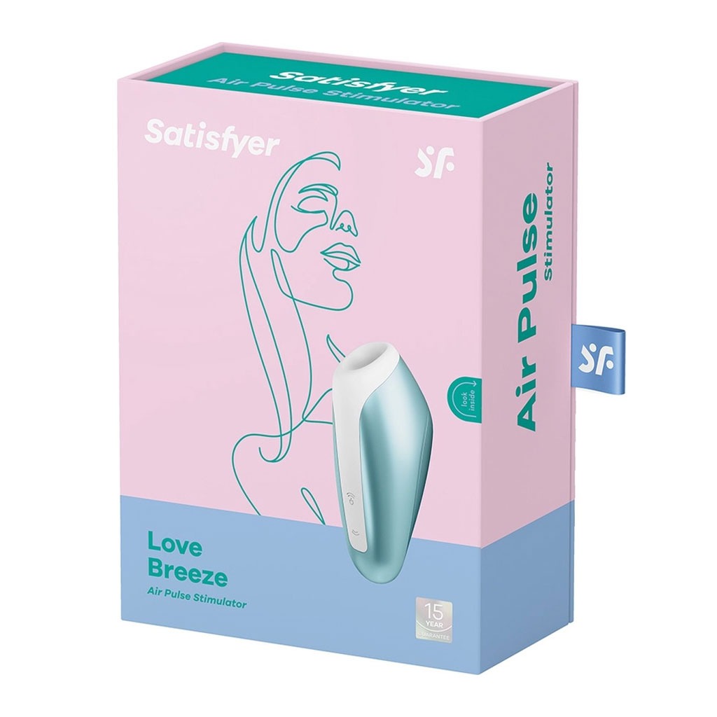 Satisfyer - Love Breeze Luchtdruk Vibrator - Licht Blauw doosje