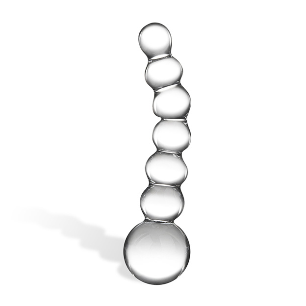 Gläs – Curved Glass Beaded Dildo