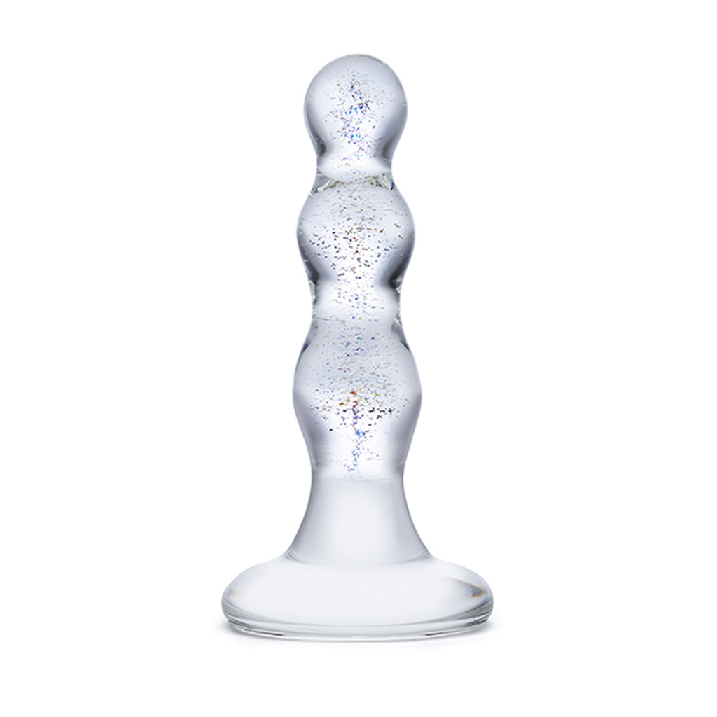 Gläs – Triple Play Beaded Glazen Butt Plug