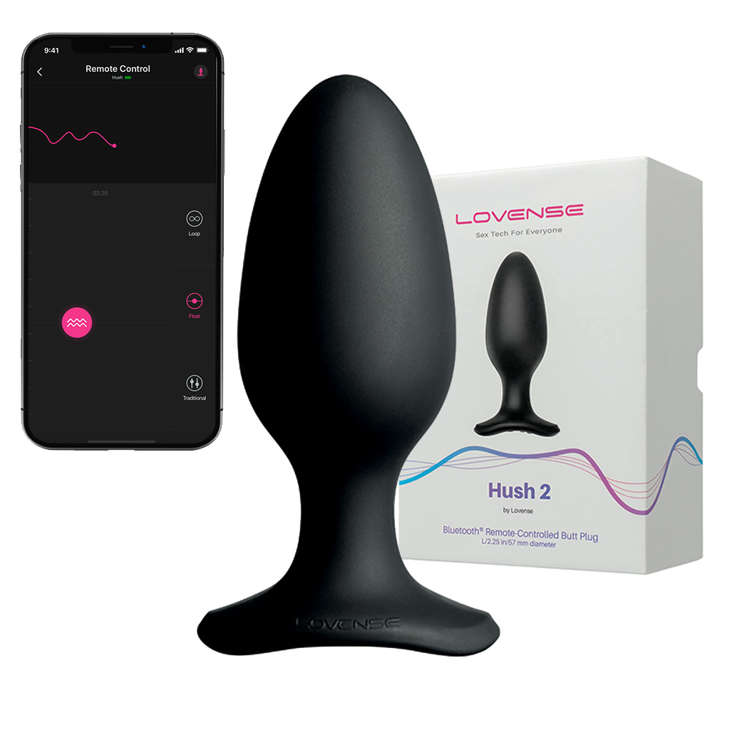 Lovense HUSH 2 – 57 mm Vibrerende Buttplug + APP