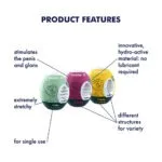 Satisfyer - Masturbatie Ei Set - 3 Stuks info