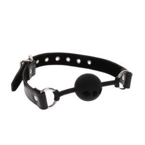 taboom siliconen ball gag zwart bdsm