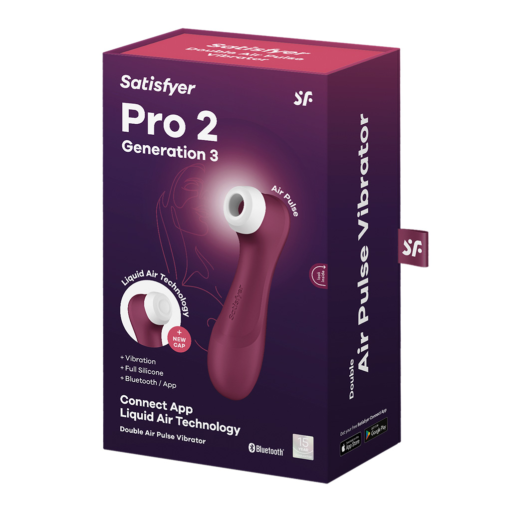 Satisfyer pro 2 gen 3 met app rood verpakking