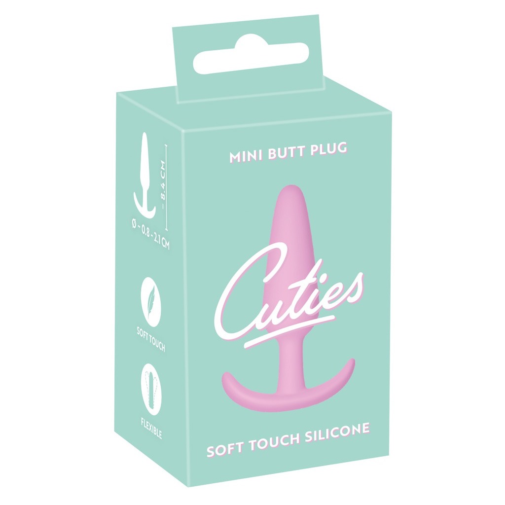 Cuties klassieke buttplug roze verpakking