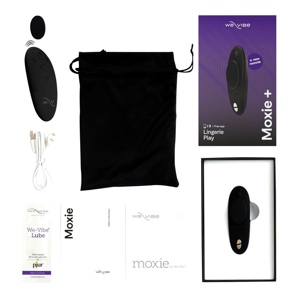 we-vibe moxie+ panty vibrator zwart inhoud