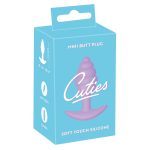 Cuties geribbelde buttplug lila verpakking