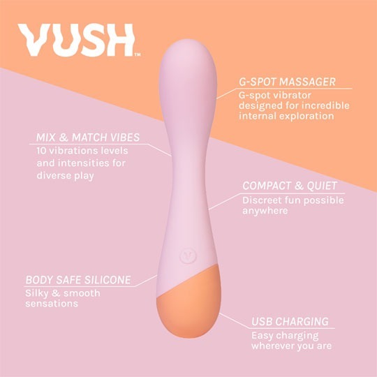 Vush - Peachy G-Spot Massager info