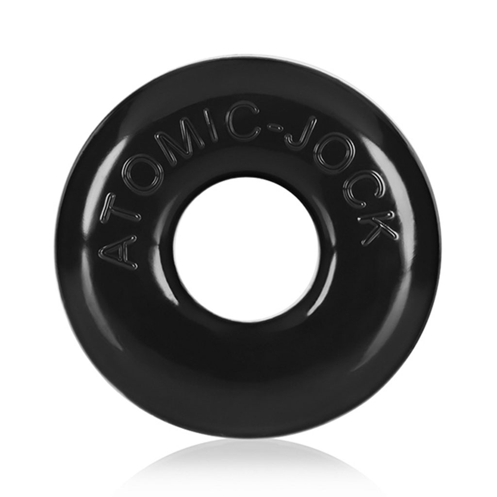 Oxballs - Ringer of DO-NUT 1 Zwart - 3 Stuks voorzijde