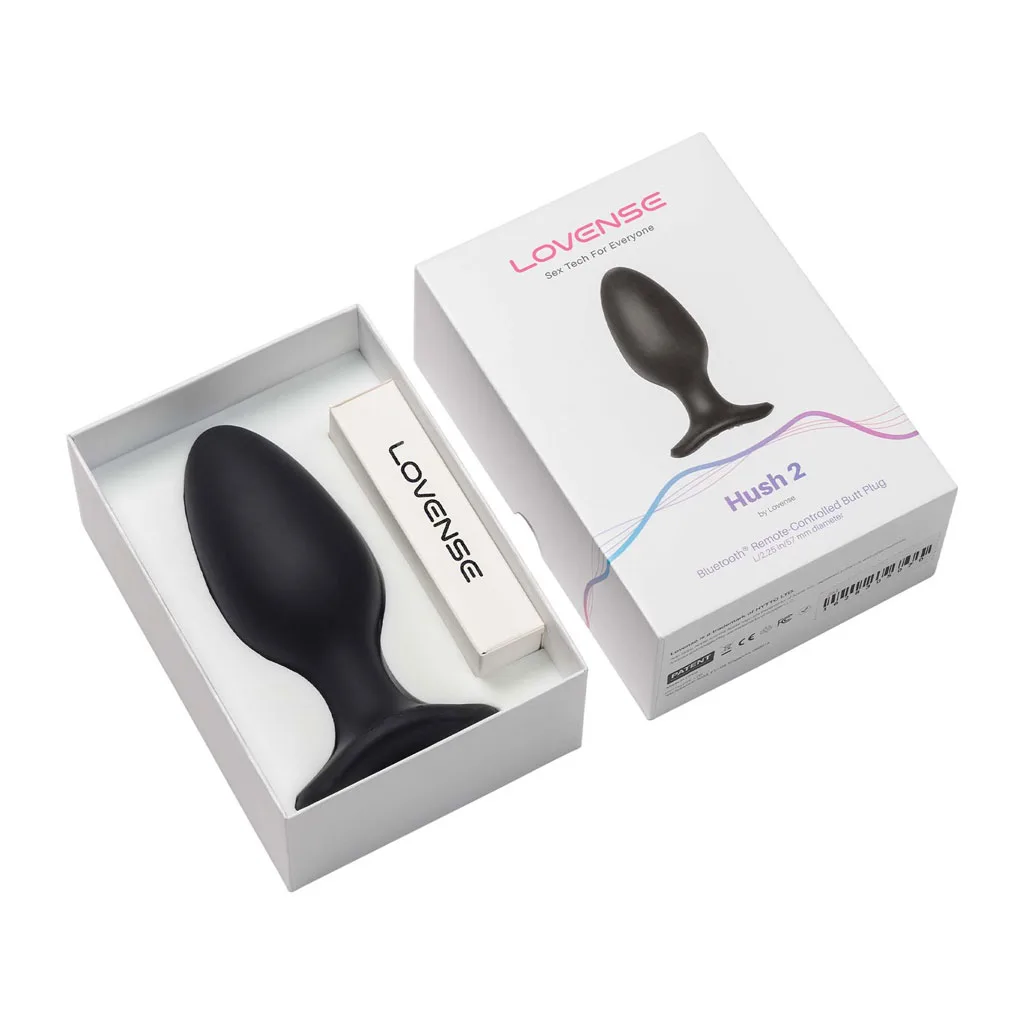 lovense hush grote vibrerende buttplug met app in verpakking