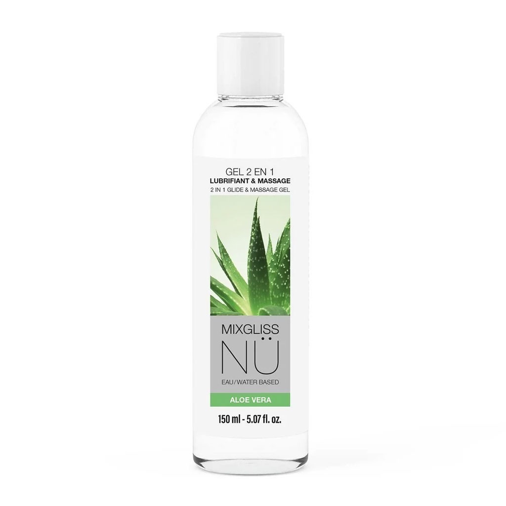 Mixgliss – NU Aloe Vera – 2-IN-1 Massage Gel en Glijmiddel op Waterbasis – 150ml