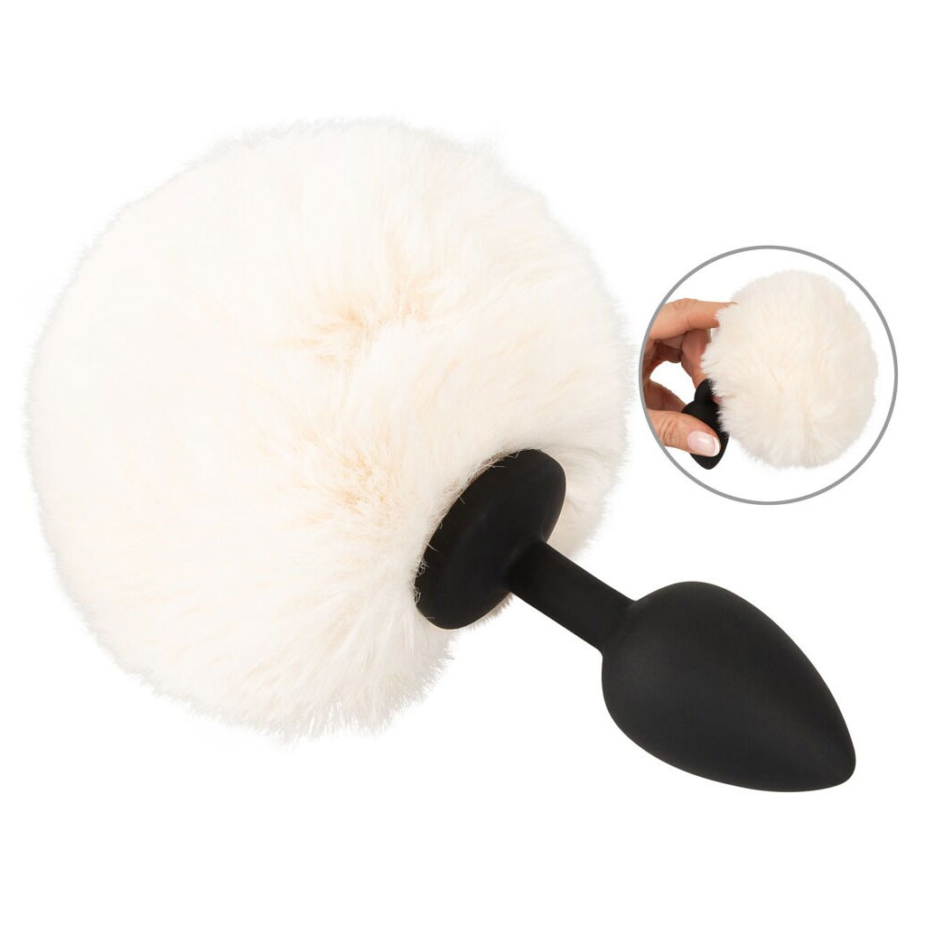 You2Toys – Fluffy Tail Buttplug Wit – Small