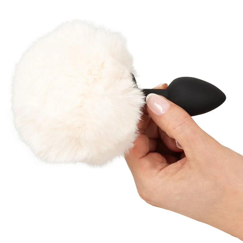 siliconen buttplug beginners met bunny tail