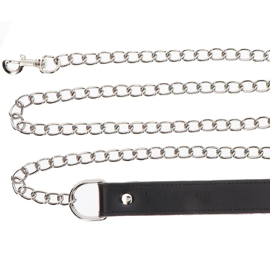 bdsm halsband met ketting
