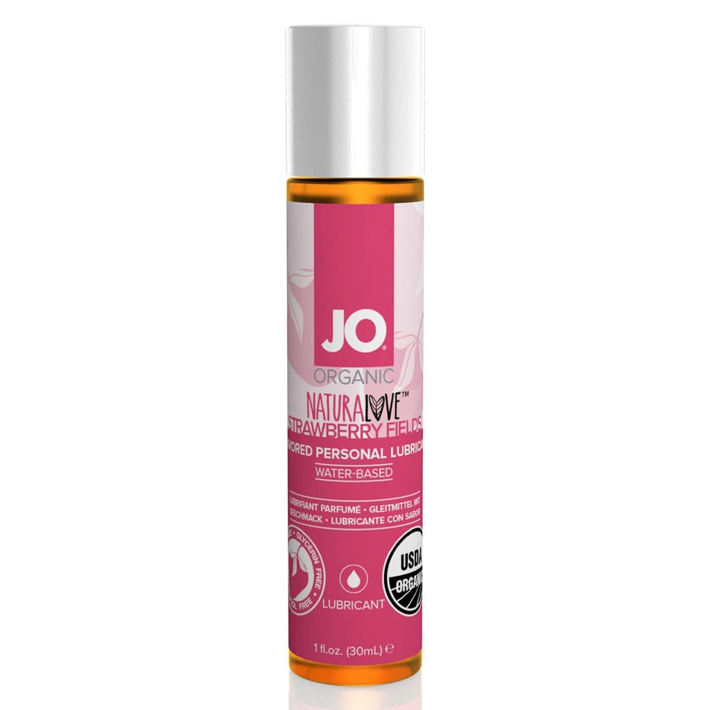 System Jo – Organic Naturalove Glijmiddel Aardbei 30ml