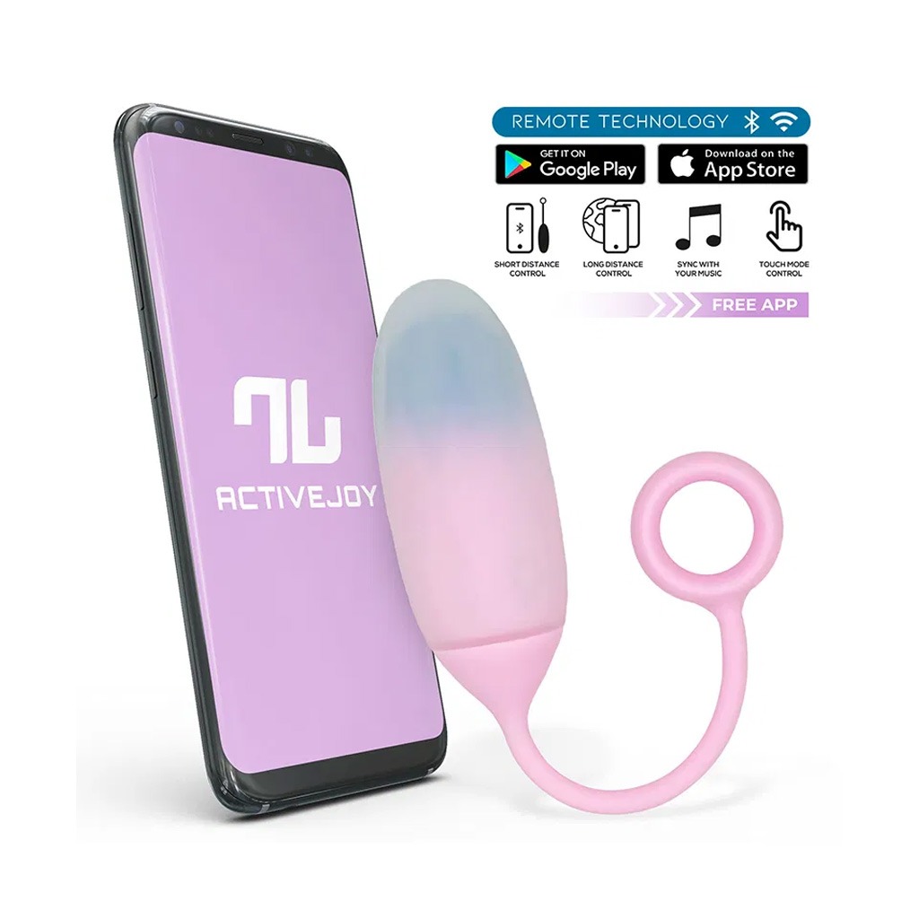 IntoYou – Vibratie Ei met App – Roze/Blauw