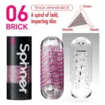 TENGA - SPINNER MASTURBATOR BRICK info