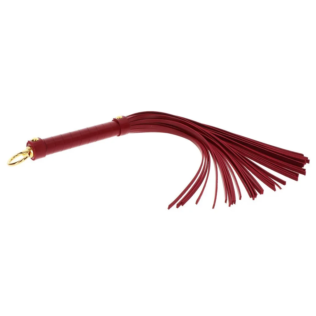 vegan flogger in rood