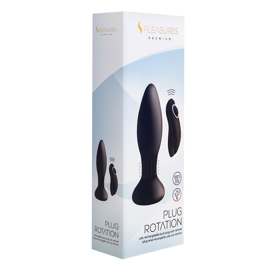 Rimming Buttplug met Rotatie verpakking