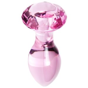 S Pleasures Crystal - Luna Glazen Buttplug met Diamant