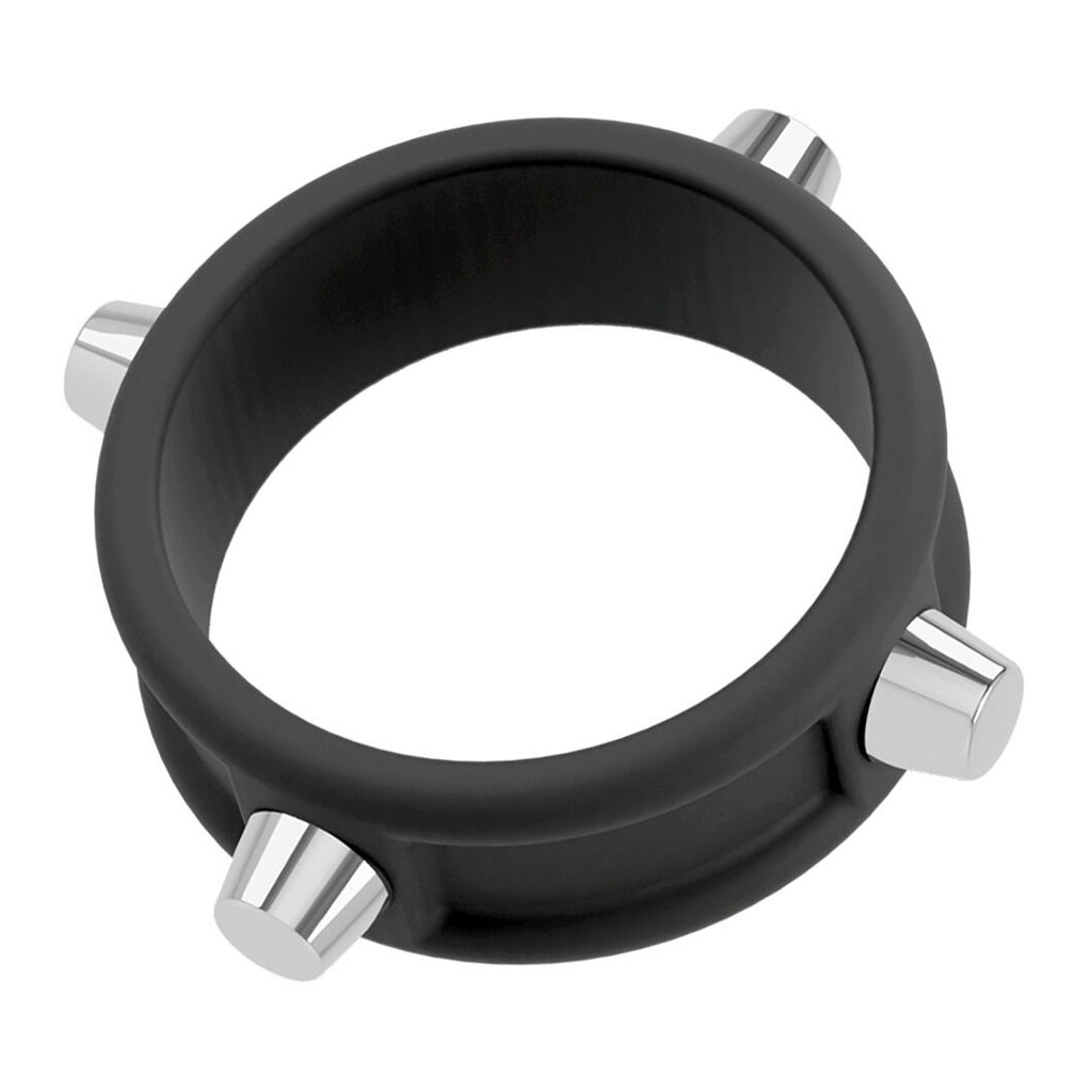 Rebel Men’s Gear – Cockring met Studs