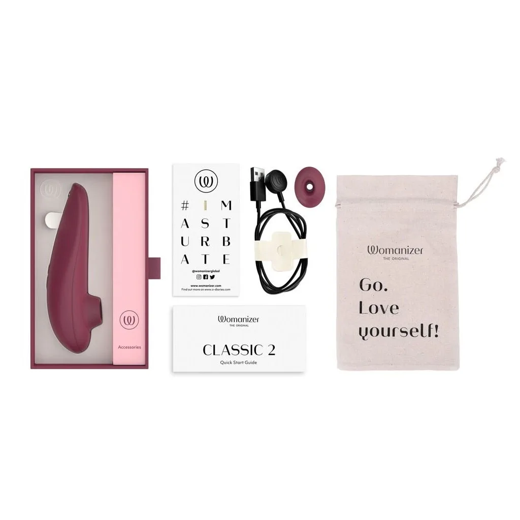 Womanizer - Classic 2 Rood inhoud doosje