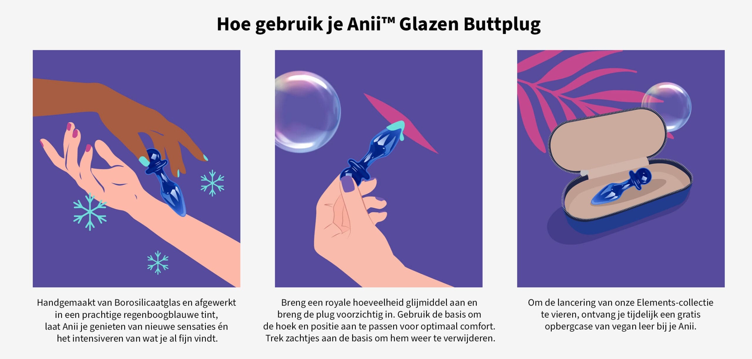 Hoe gebruik je Biird Anii - Glazen Buttplug