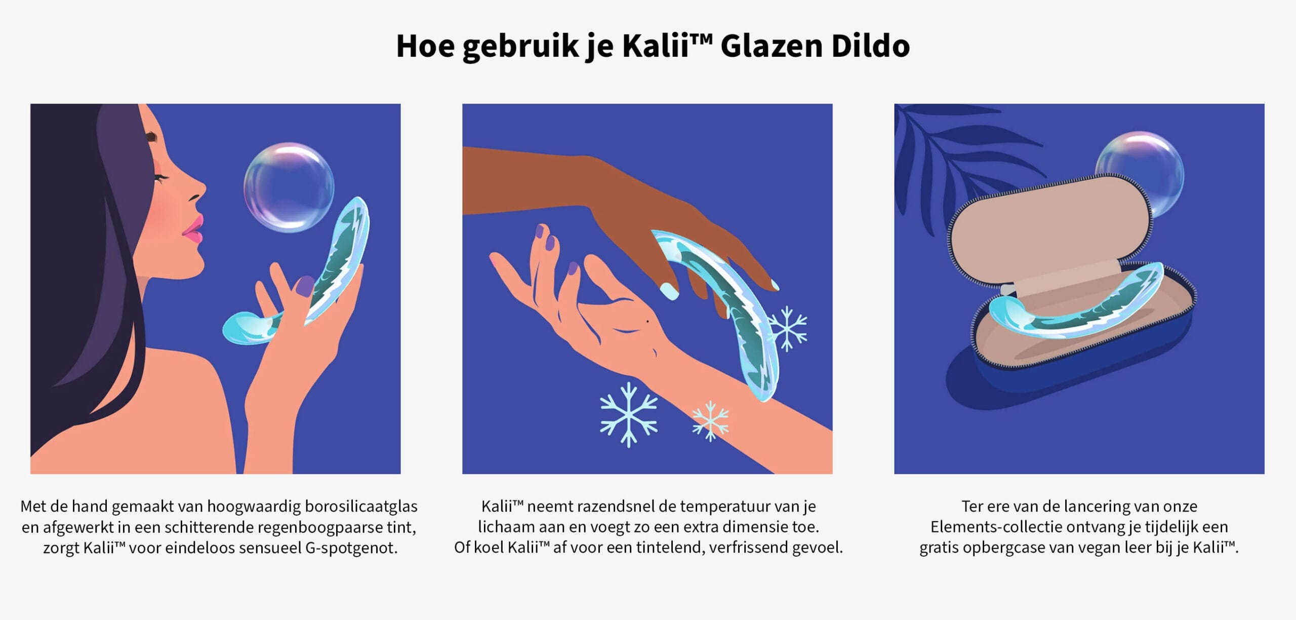 Hoe gebruik je biird kalii glas dildo