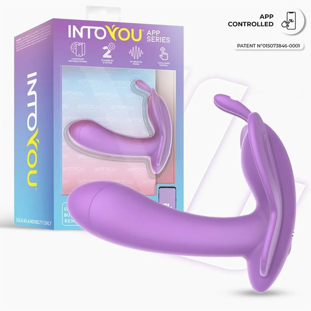 Intoyou Wingy - Draagbare Vlinder Vibrator met app verpakking