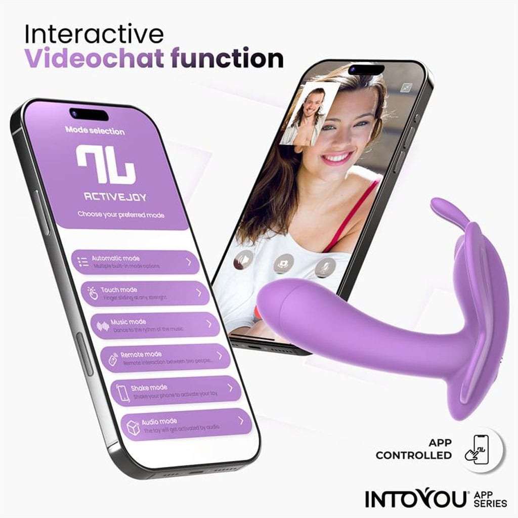 Intoyou Wingy - Draagbare Vlinder Vibrator met app en chat