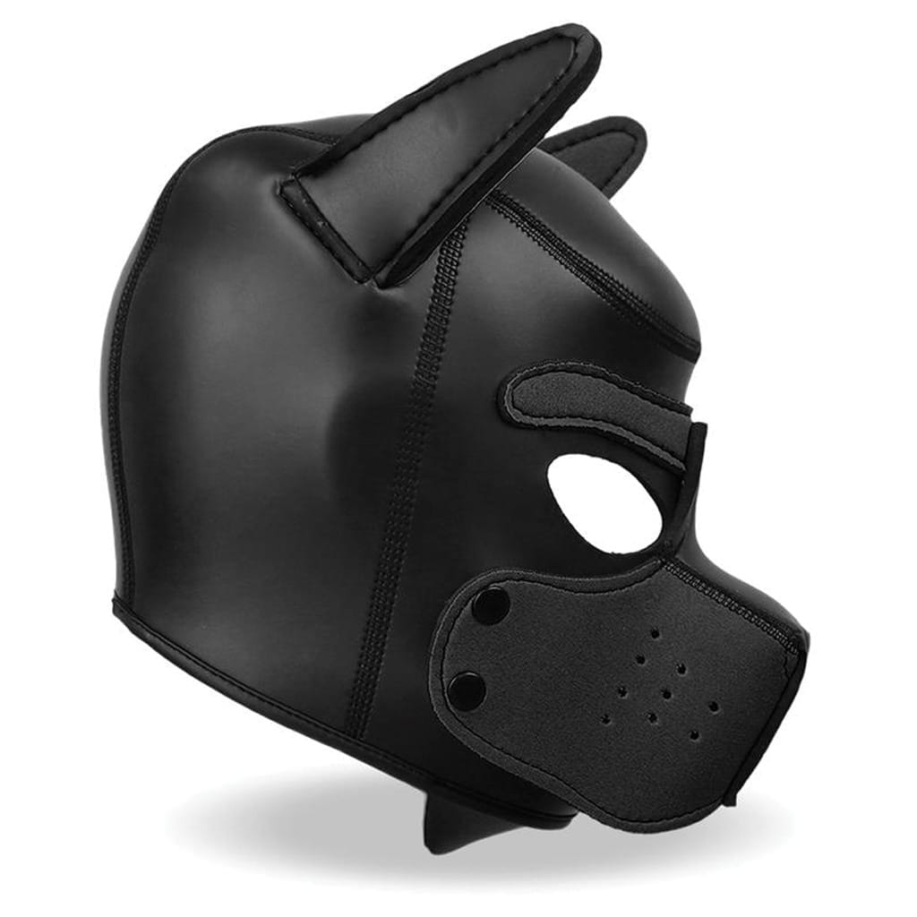 INTOYOU – Dog Mask Zwart zijkant